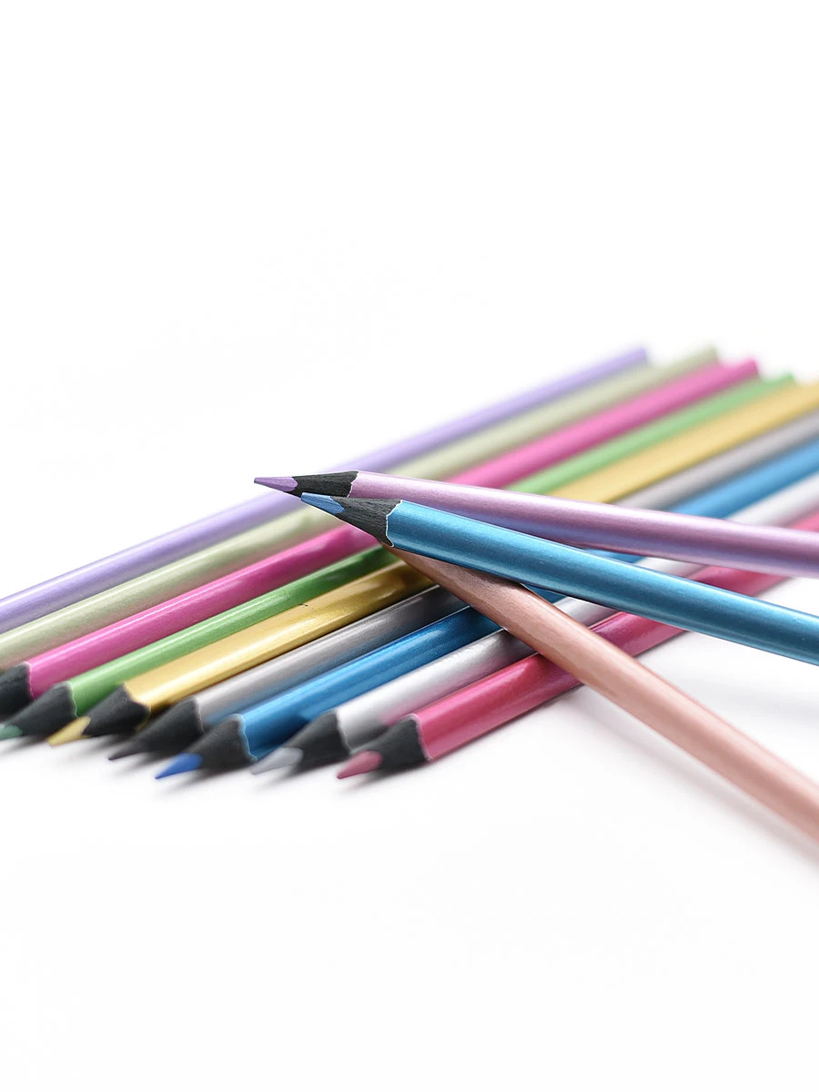 LAPICES COLORES METALIZADOS x 12 - MULTICOLOR 