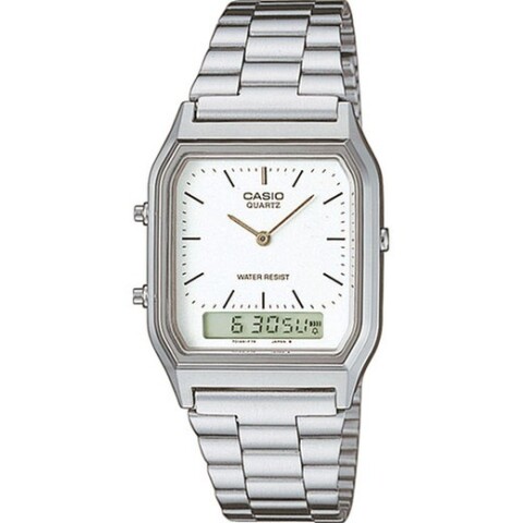 Reloj Casio Retro AQ230A - 7AMQYDF unisex Plateado