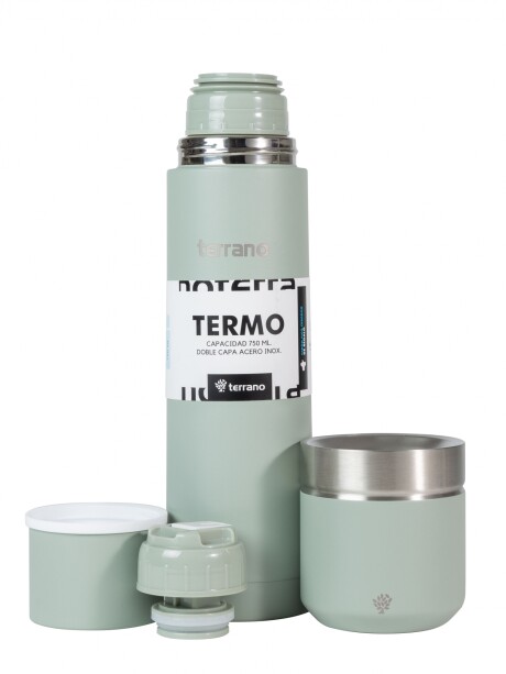 Kit Termo Acero Bala 750mL + Mate Folkie Oliva