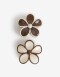 Broches Sets Flores Sets De Broches - Combinacion Bicolor
