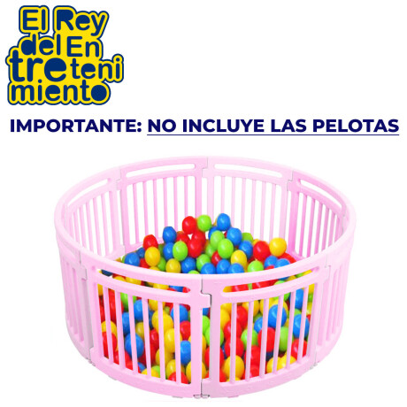 Corral Cerco Circular Pelotero Pvc 55x65cm + Pelotas Corral Cerco Circular Pelotero Pvc 55x65cm + Pelotas