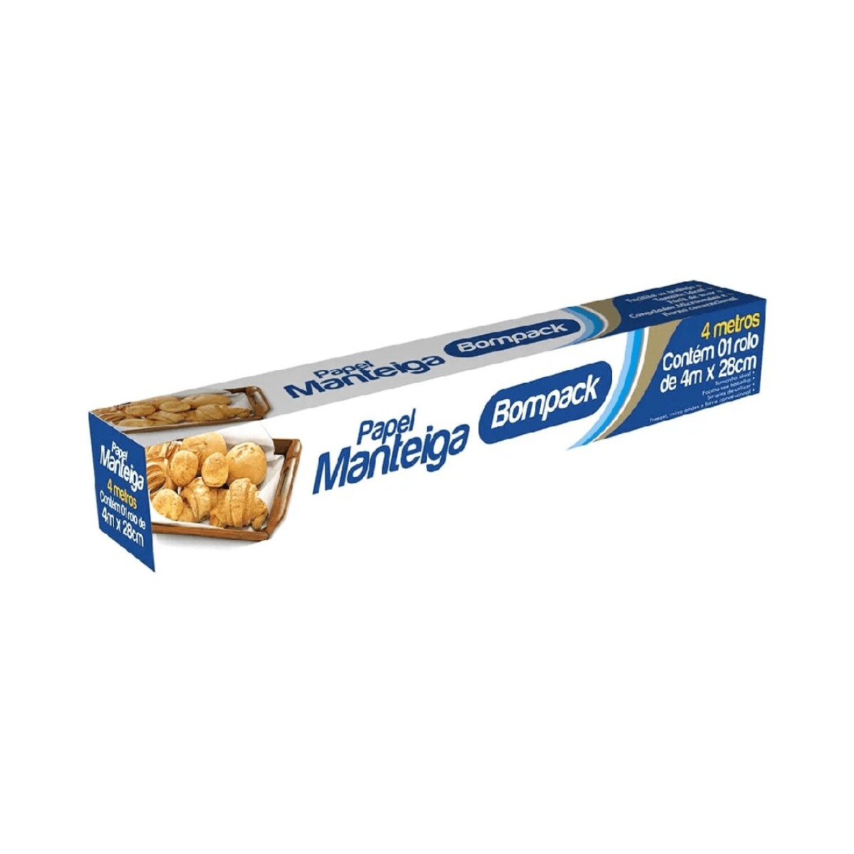 BOMPACK PAPEL MANTECA 28X 4MTS 