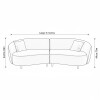 SOFA 4 PUESTOS 2PZS CURVED - GRIS 402244 (CD) DISC Unica
