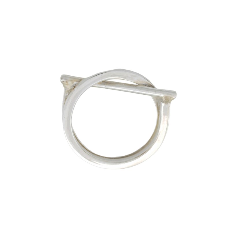 Anillo Cruzado-Plata 925-Sin Piedra-AN4075 sinpiedra