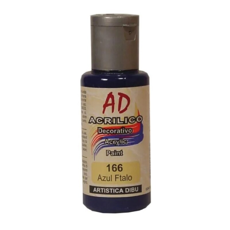 Acrílico Decorativo Ad 60 Ml Azul Ftalo #Acrílico Decorativo Ad 60 Ml Azul Ftalo
