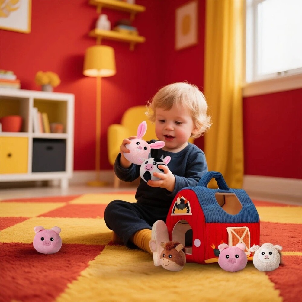 Granja tela estimulacion MONTESSORI Granja tela estimulacion MONTESSORI