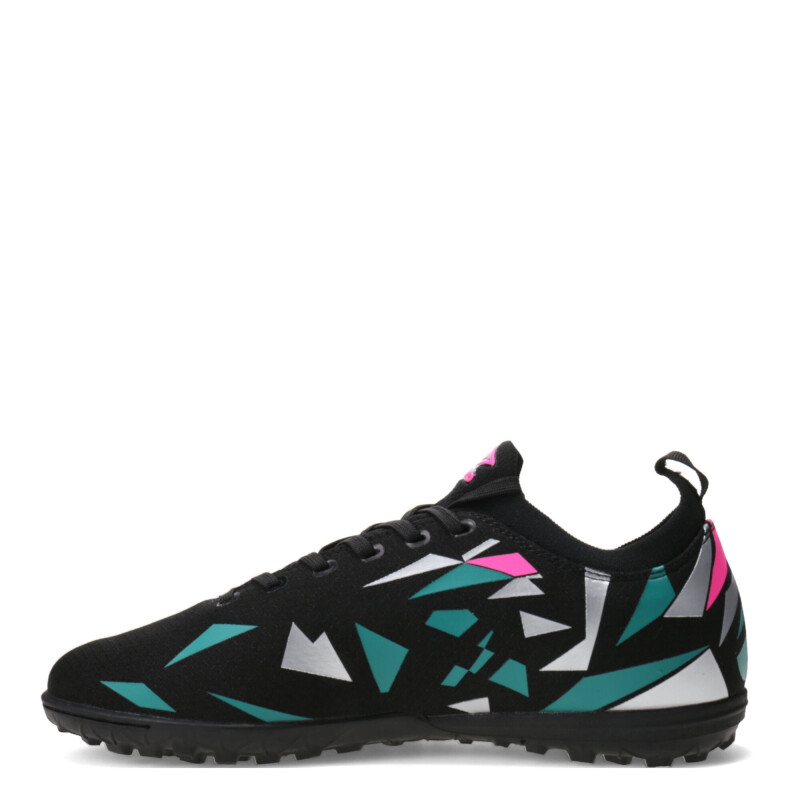 Championes de Fútbol Hombre Umbro Hit Tf Negro - Fucsia - Celeste