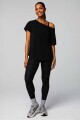 Polo Manga Corta Oversized Mujer Black