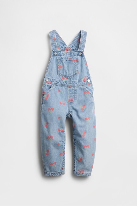 Enterito De Jean Horseshoe Toddler Niña Medium Wash