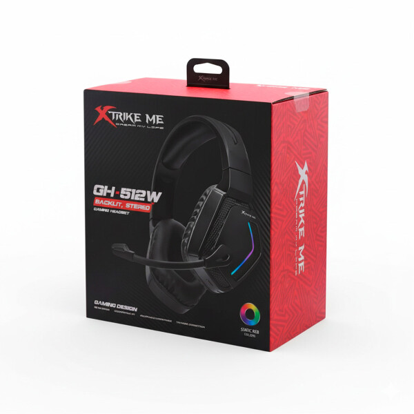 Auriculares Inalámbricos Gamer C/Micrófono Xtrike me Gh-512w Color Negro