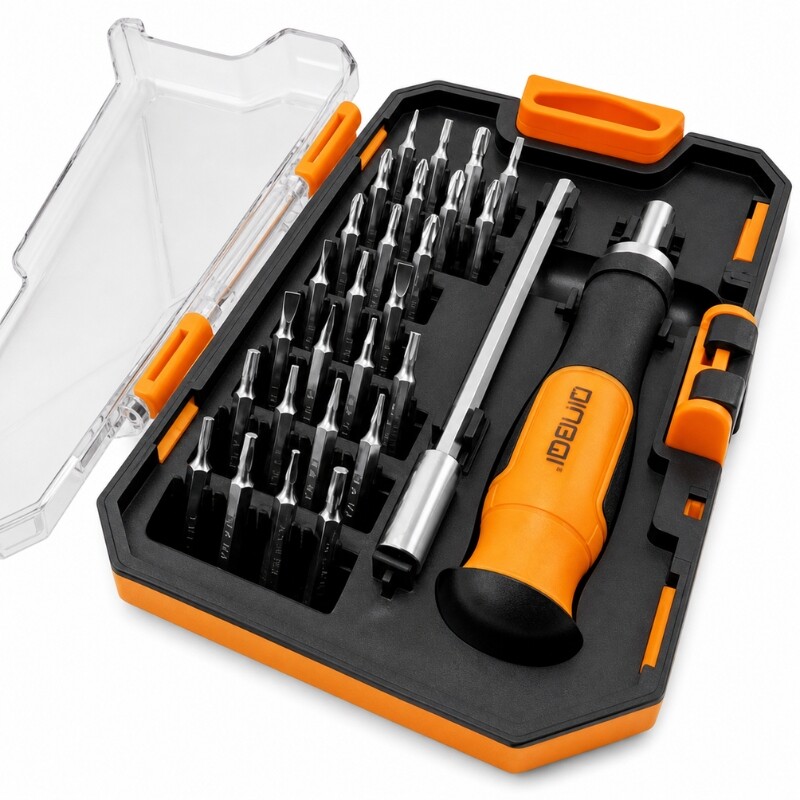 DINGQI JUEGO 28 PIEZAS DESTORNILLADOR CRICKET +ESTUCHE +26 PUNTAS DE PRECISION Dingqi Juego 28 Piezas Destornillador Cricket +estuche +26 Puntas De Precision