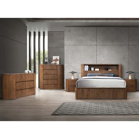CAMA C/CAJONES QUEEN MADERA MARRON SOUTHPORT