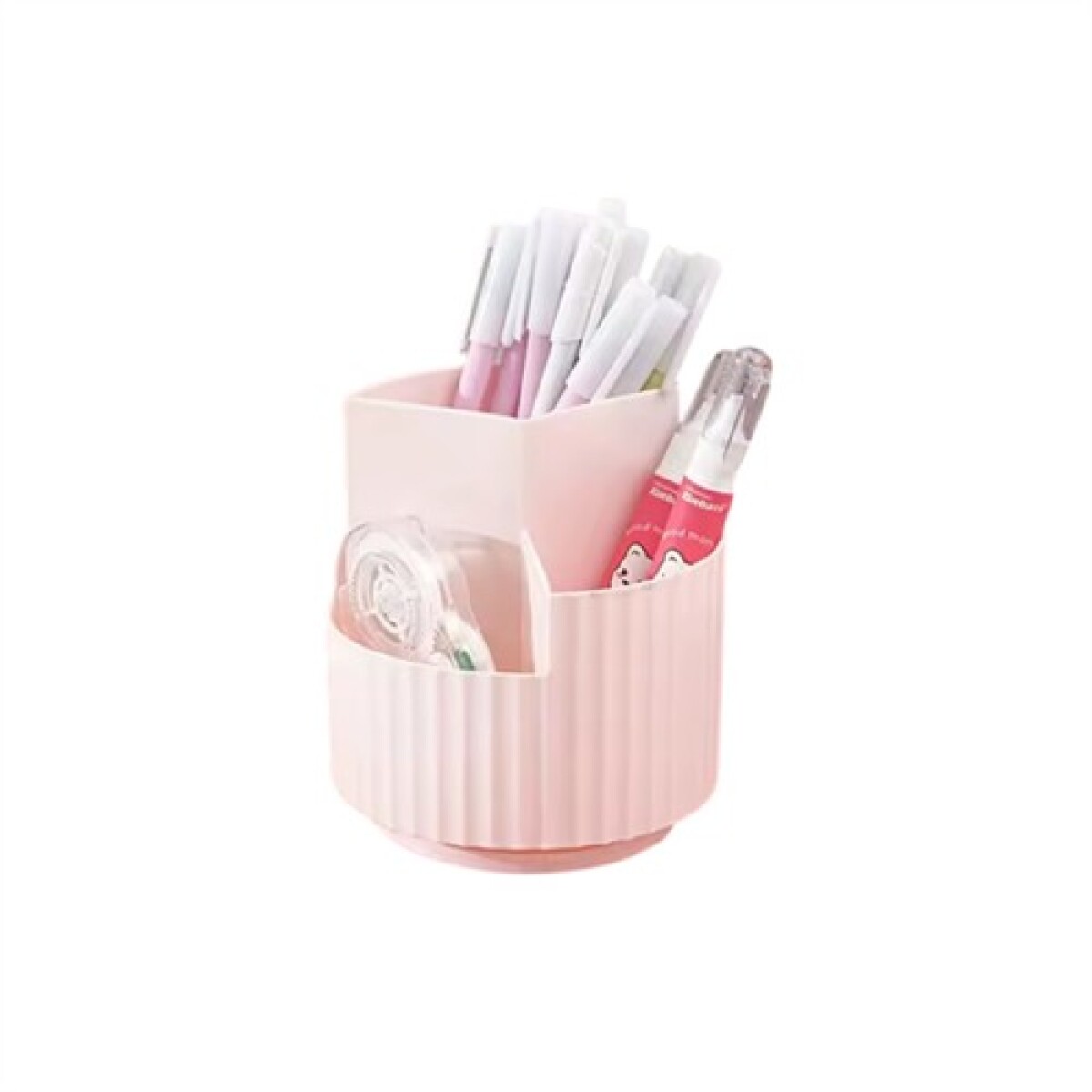 Organizador para útiles giratorio - Rosado 