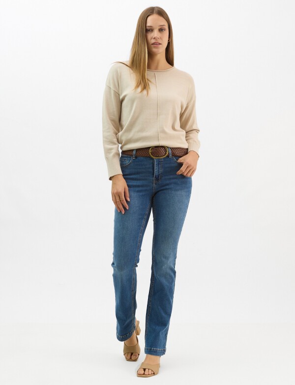 Jean Bootcut Con Cinto JEAN