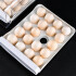 Huevera Caja Almacenamiento De Huevos Doble Capa 32 Unidades Organizador refrigerador cocina IMBACK Color Blanco Huevera Caja Almacenamiento De Huevos Doble Capa 32 Unidades Organizador refrigerador cocina IMBACK Color Blanco