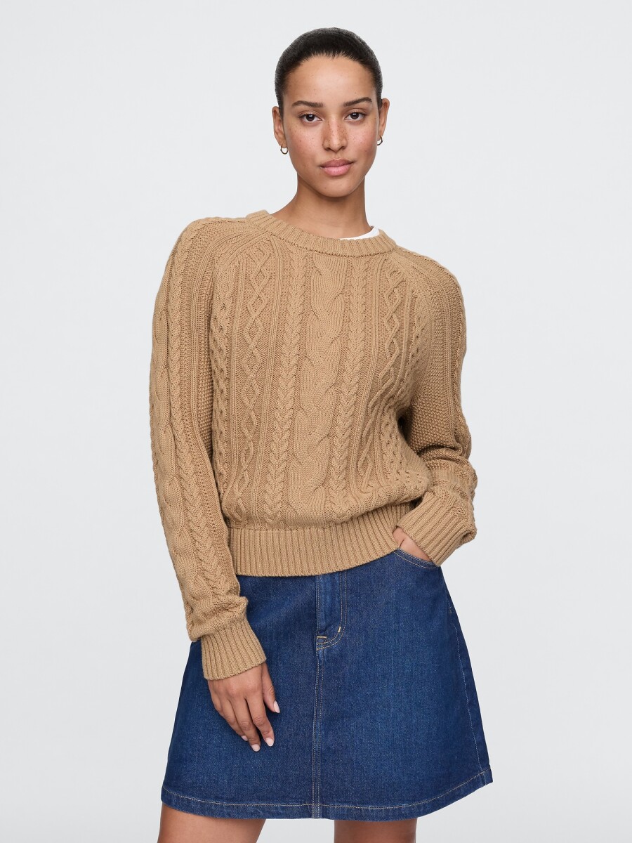 Buzo Algodón Ochos Mujer - Camel Hair 
