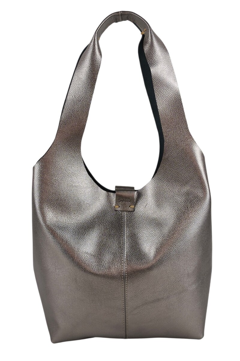 Tote Bag de Cuero Genuino Peltre