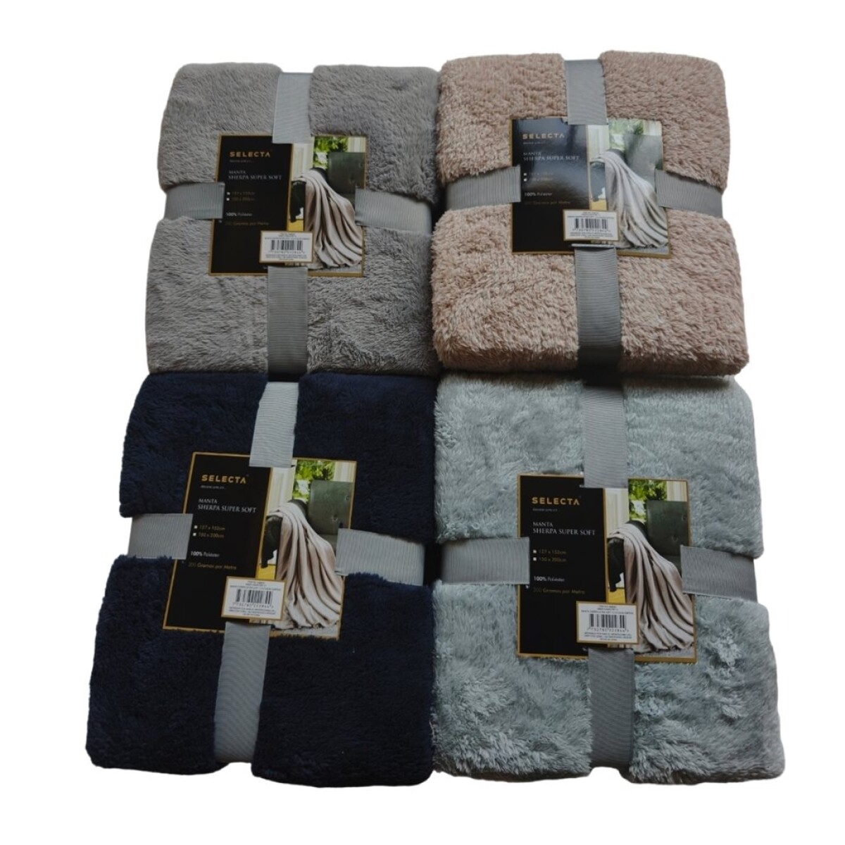 MANTA SHERPA EXTRA SOFT 127x152CM SURTIDO 