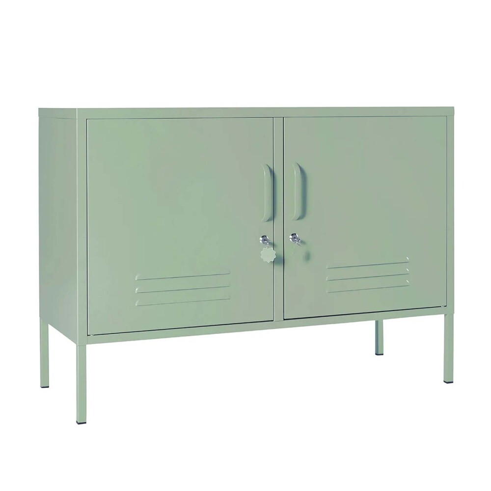 RACK PARA TV 2P METAL VERDE OLIVIA
