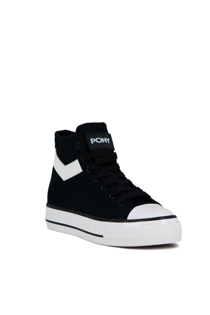 BOTA PONY FIFTH AVE MID PLATAFORMA Negro