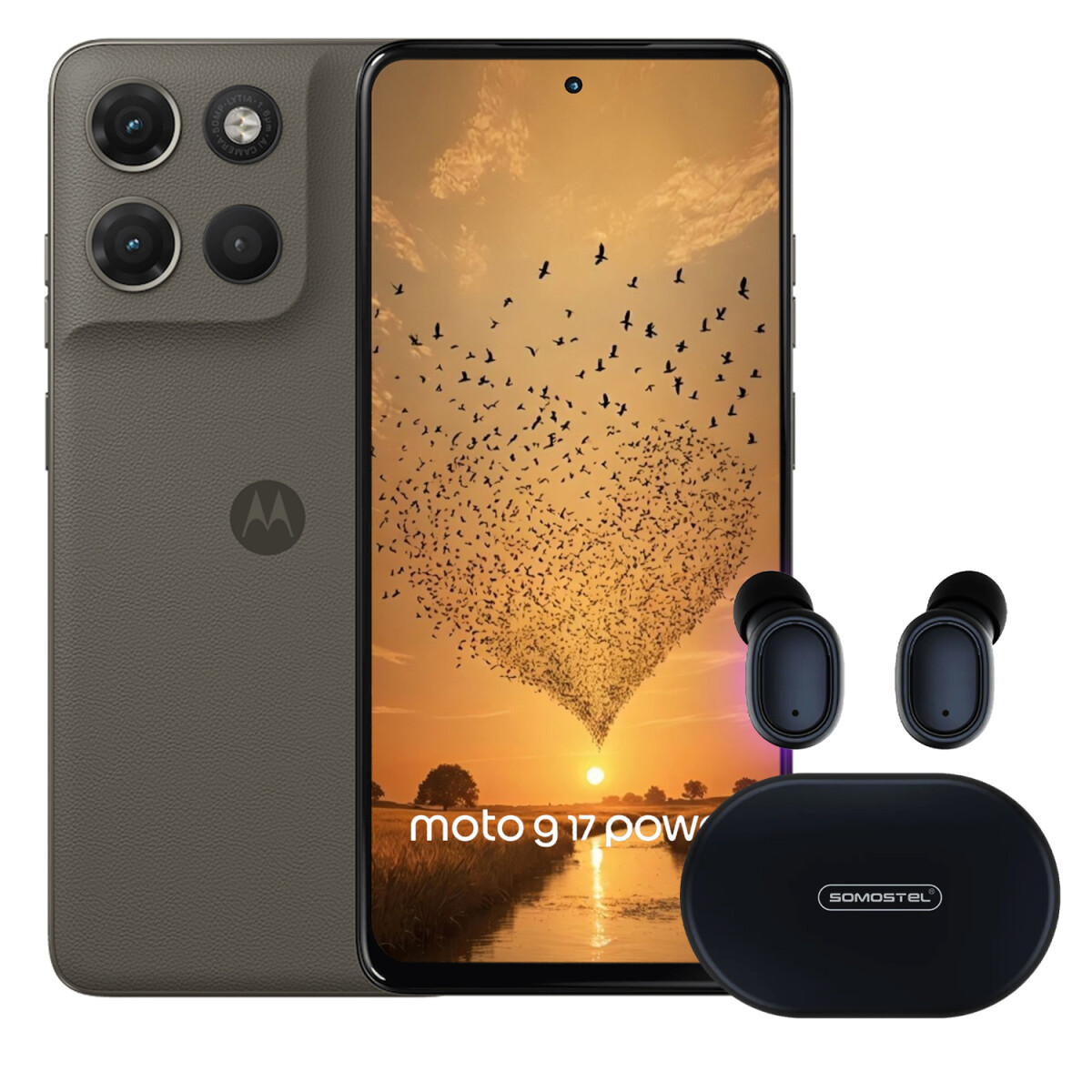 Motorola G17 Power 8gb + 16gb Ram 256gb + Regalo - PK MOTOROLA G17 POWER 8/256 MARRON +REGA 