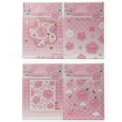 CUADERNO DE BOCETOS EN ESPIRAL A4 (FLOR DE CEREZO) CUADERNO DE BOCETOS EN ESPIRAL A4 (FLOR DE CEREZO)