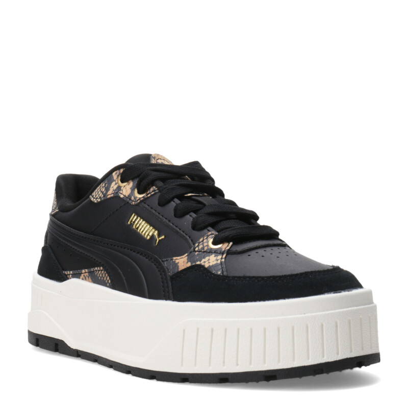 Championes de Mujer Puma Negro - Dorado - Blanco