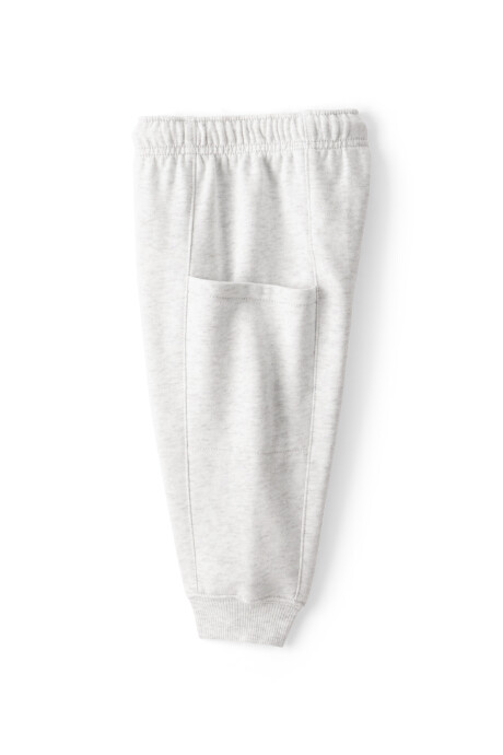 Set dos piezas de algodón, pantalón y buzo estampado Sin color