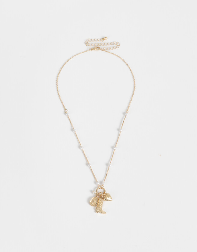 Collares Cortos Con ramillete Collar Corto Con Ramillete - Dorado