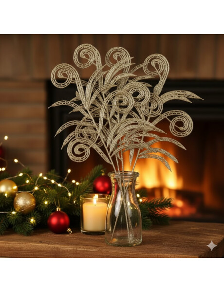 RAMA HELECHO RIZADO ORO 42 CM. RAMA HELECHO RIZADO ORO 42 CM.