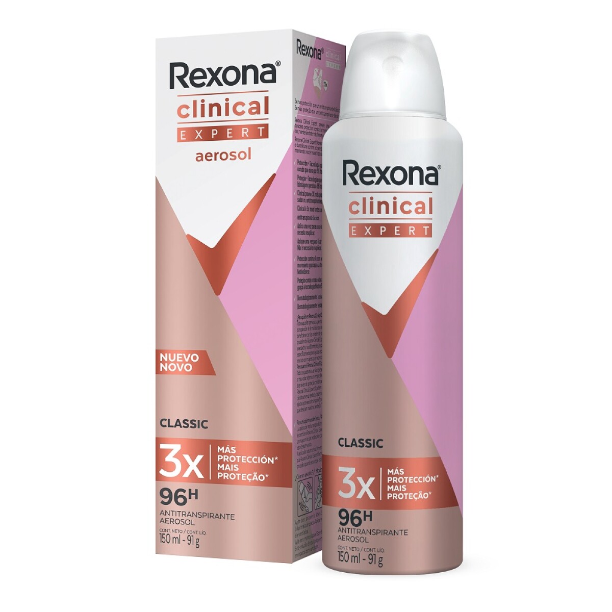 Desodorante Aerosol Rexona Clinical Classic 150ml 