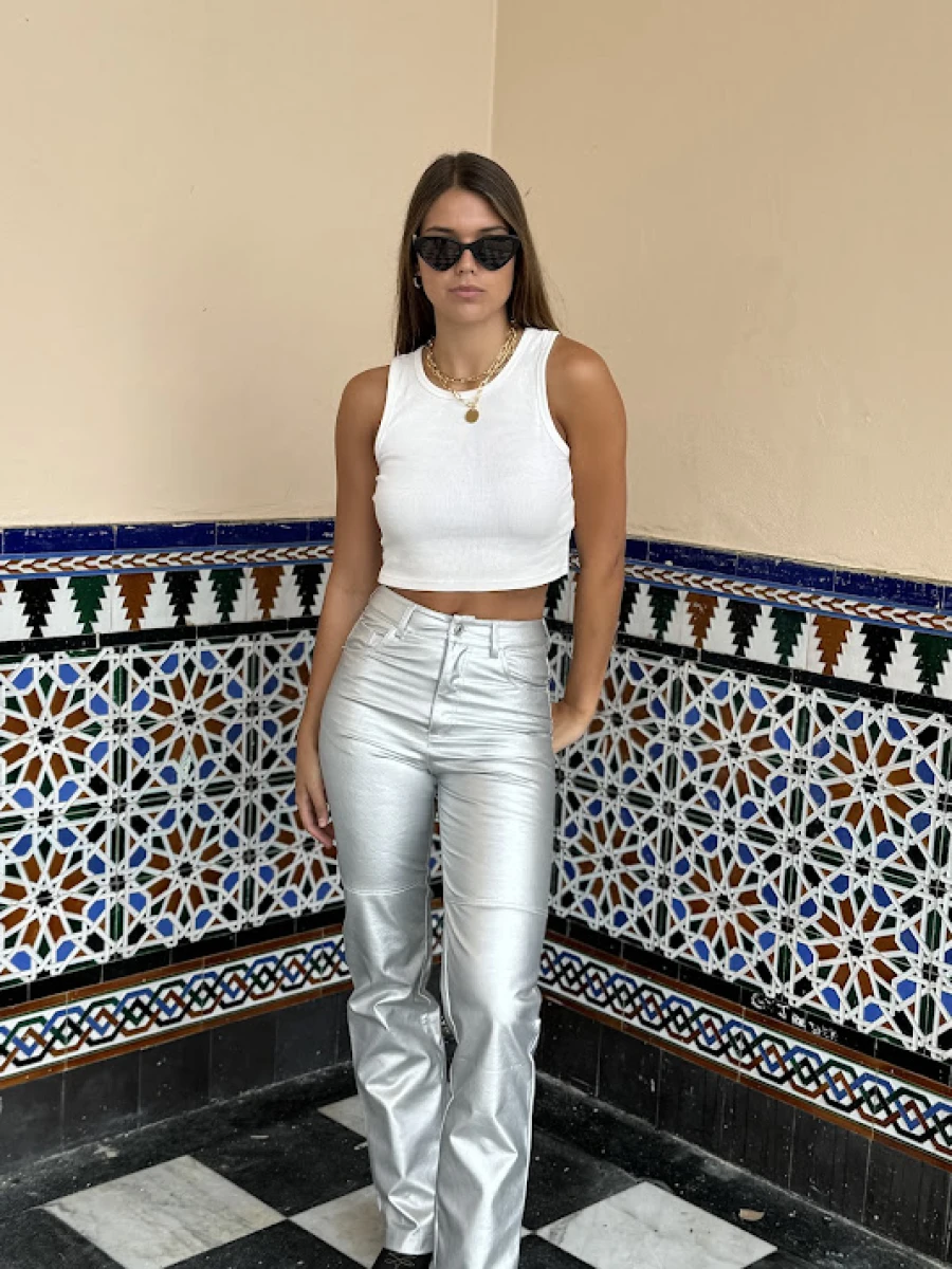 Pant eco cuero 