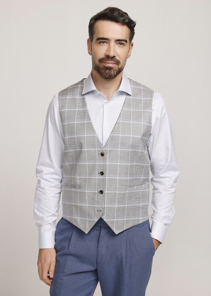 Chaleco Reversible Due Volti - GRIS/CHARCOAL 
