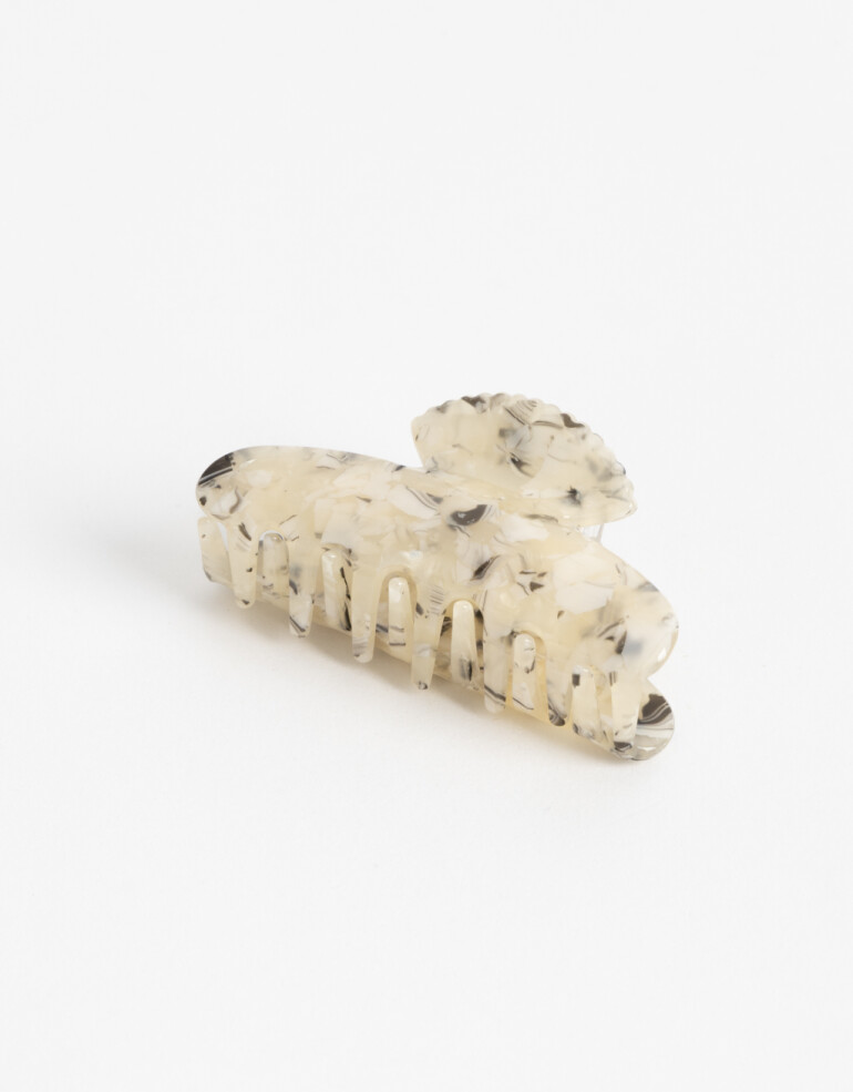 Broche Acrilico Broche Acrílico Caracol - Blanco Crudo