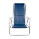 Set X 2 Sillas Reclinables 8 Pos. Alum. Sannet AZUL OSCURO