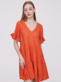 Vestido Kaleu Naranja Oscuro