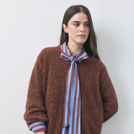 CARDIGAN COYOACÁN Marrón Corteza