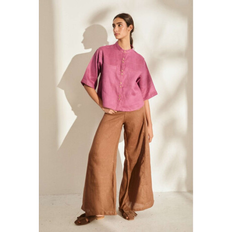 Pantalon Wide Xl Linen Ss26 Kaki