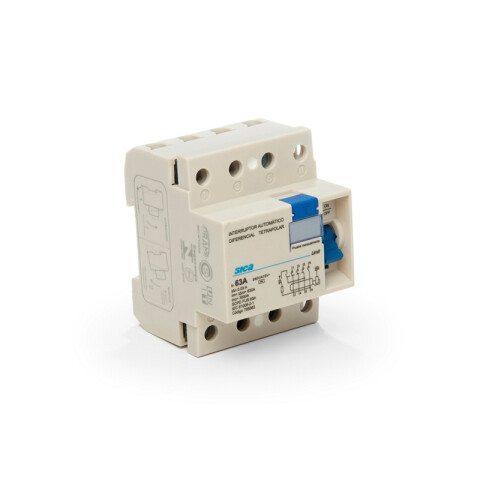 Llave diferencial din 4P 63A 30mA SK2563