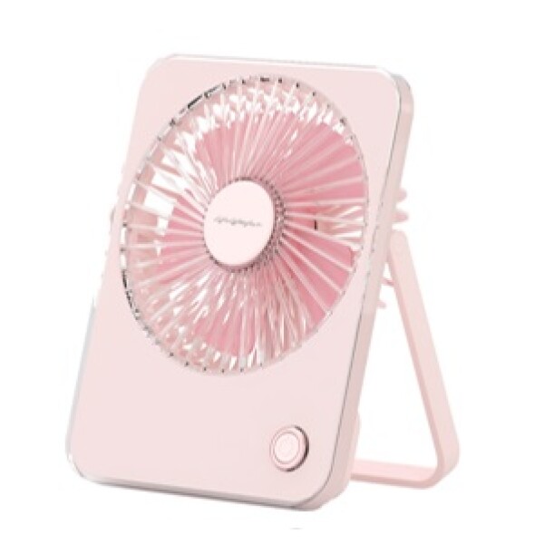 Ventilador plegable inalámbrico rosa