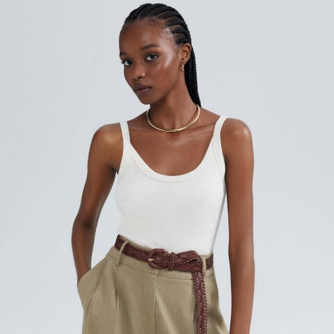 BLUSA SM FEM BEGE MESCLA