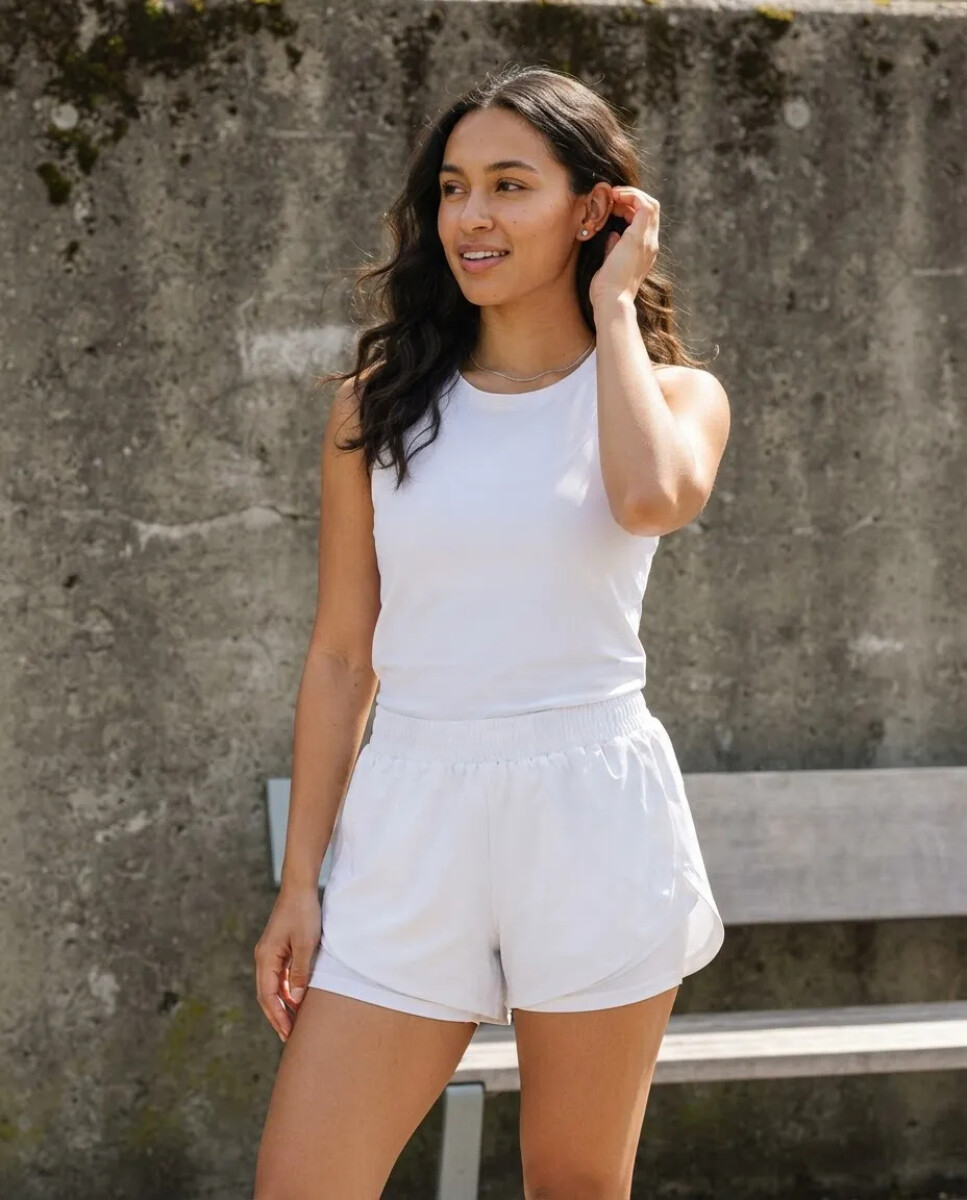 Short deportivo Oreiro - Blanco 