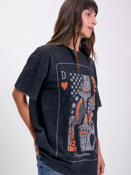 Remera oversize Negro