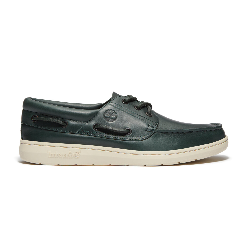 Zapatos Naúticos Portofino Pier Hombre Dark Green Full Grain