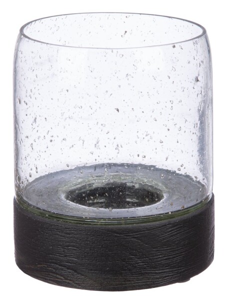 FAROL DE MADERA MANGO D12x15CM MARRON TRANSPARENTE FAROL DE MADERA MANGO D12x15CM MARRON TRANSPARENTE