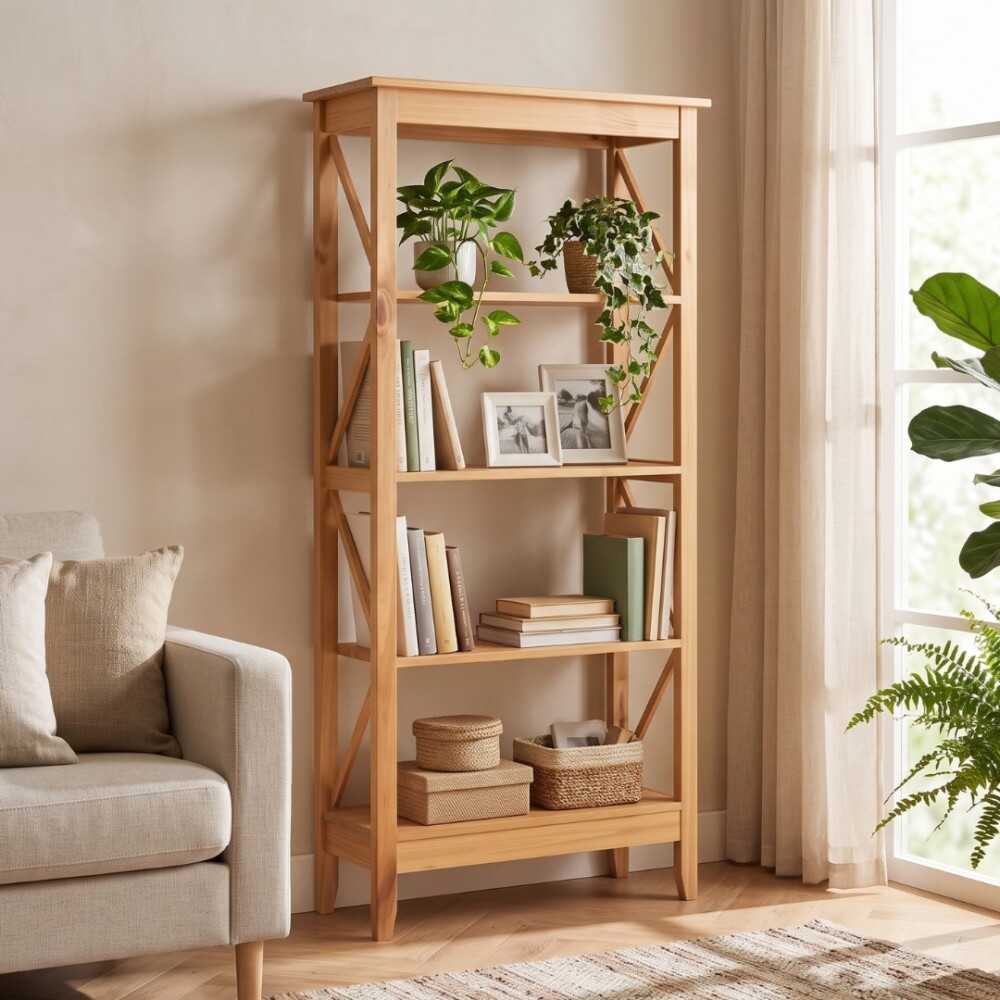 Biblioteca - Estanteria - Linea Open - Rustico Hogar Natural