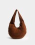 Saca Cartera Saca Corderoy Chocolate - Marron Chocolate