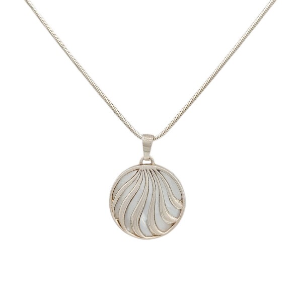 Dije Colgante Ondas-Plata 925-Nacar-CP4211 Conpiedra