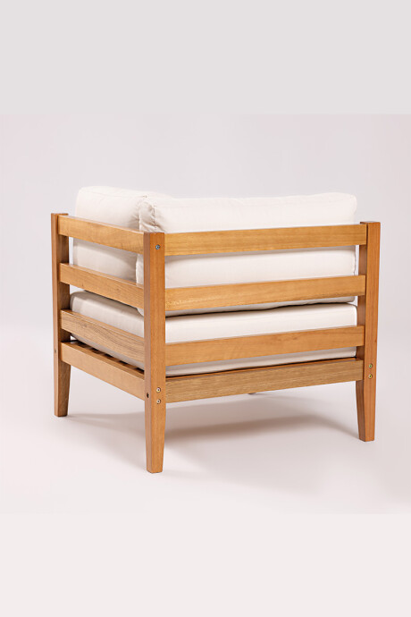CANNES ESQUINA ESQUINA CANNES RIPADA ACQUABLOCK CRUDO 74x74x66CM JATOBA