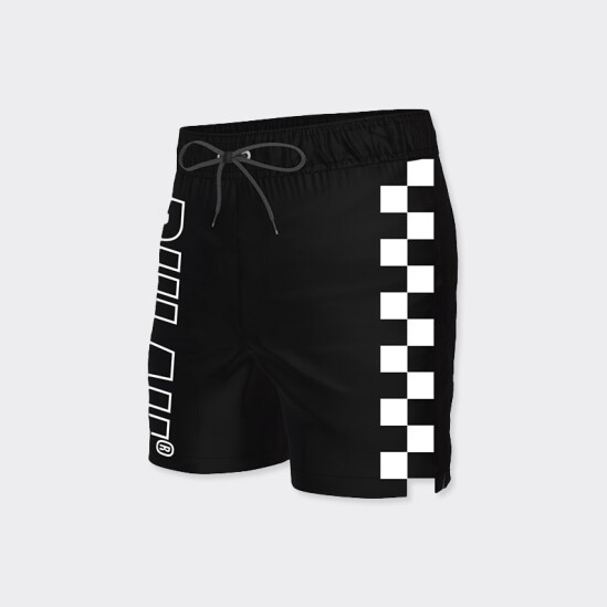 Short Pulau Checker Negro